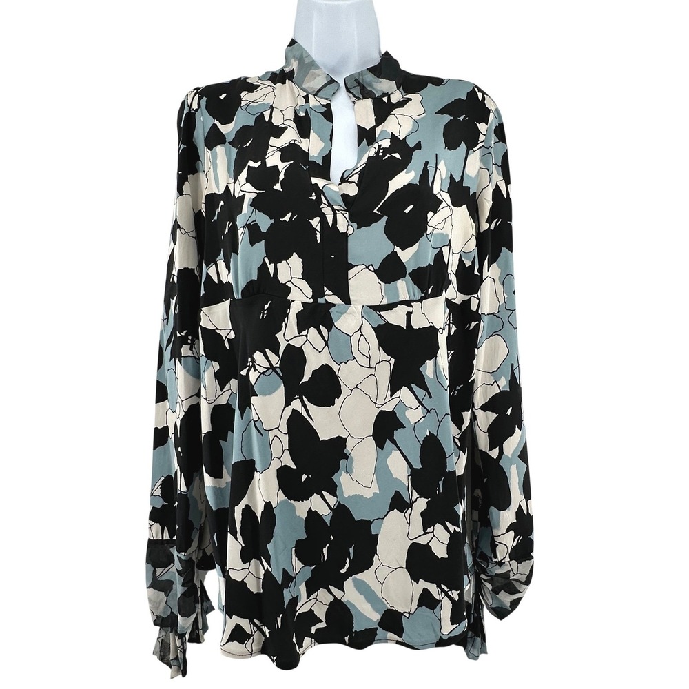 Floral Silk Career Luxury Designer Women L